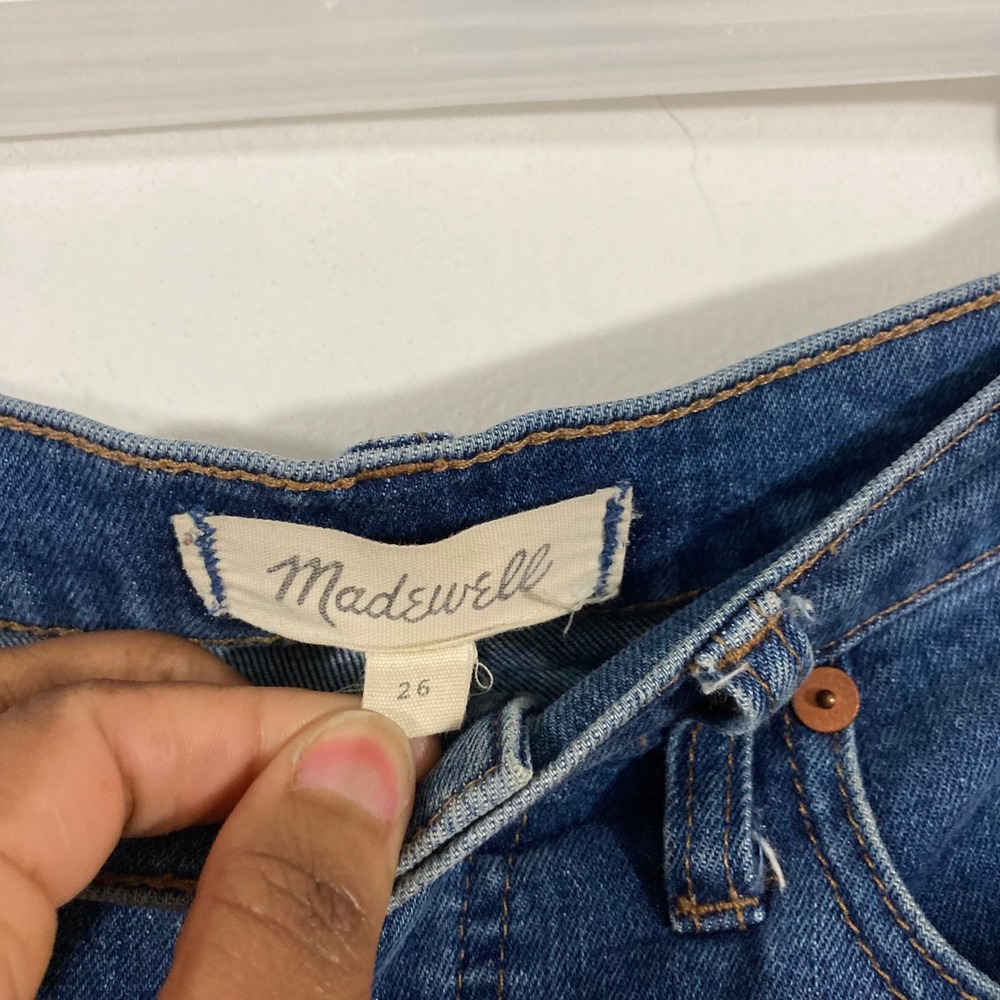 Madewell High-Rise Tapered Jeans Womens 26 Blue  Medium Wash‎ Denim CASUAL - Picture 2 of 14